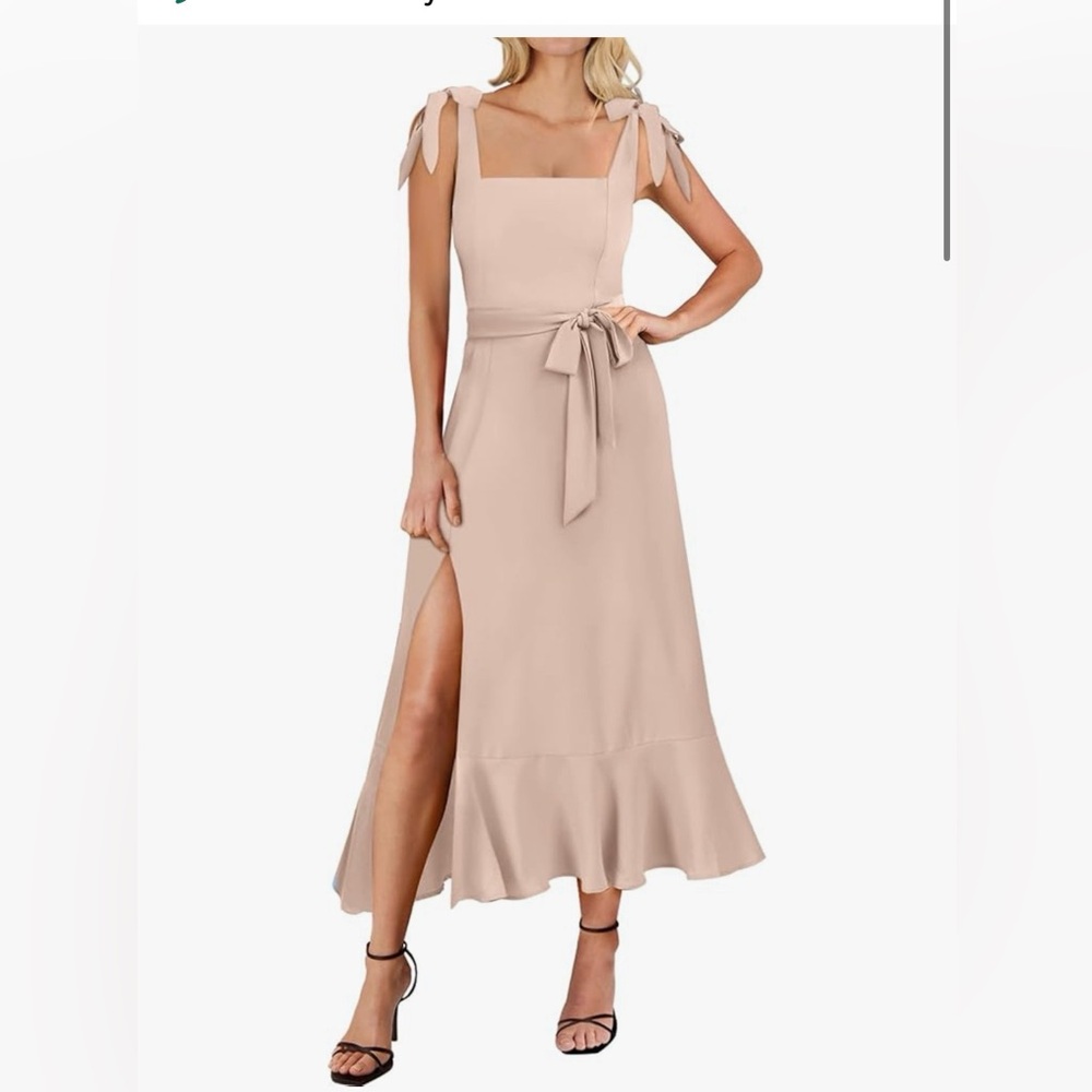 Arabess Strapless Blush Dress